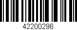 Código de barras (EAN, GTIN, SKU, ISBN): '42200296'