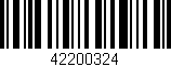 Código de barras (EAN, GTIN, SKU, ISBN): '42200324'