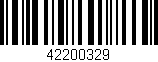 Código de barras (EAN, GTIN, SKU, ISBN): '42200329'