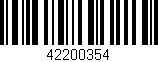 Código de barras (EAN, GTIN, SKU, ISBN): '42200354'