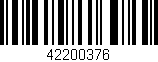 Código de barras (EAN, GTIN, SKU, ISBN): '42200376'