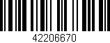 Código de barras (EAN, GTIN, SKU, ISBN): '42206670'
