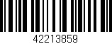 Código de barras (EAN, GTIN, SKU, ISBN): '42213859'