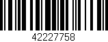 Código de barras (EAN, GTIN, SKU, ISBN): '42227758'