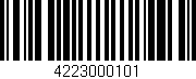 Código de barras (EAN, GTIN, SKU, ISBN): '4223000101'