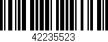Código de barras (EAN, GTIN, SKU, ISBN): '42235523'