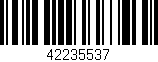 Código de barras (EAN, GTIN, SKU, ISBN): '42235537'