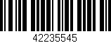 Código de barras (EAN, GTIN, SKU, ISBN): '42235545'