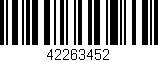Código de barras (EAN, GTIN, SKU, ISBN): '42263452'