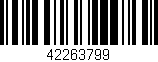 Código de barras (EAN, GTIN, SKU, ISBN): '42263799'