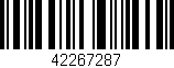Código de barras (EAN, GTIN, SKU, ISBN): '42267287'