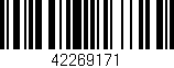 Código de barras (EAN, GTIN, SKU, ISBN): '42269171'