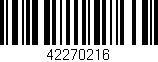 Código de barras (EAN, GTIN, SKU, ISBN): '42270216'