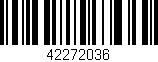Código de barras (EAN, GTIN, SKU, ISBN): '42272036'