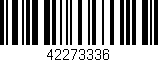 Código de barras (EAN, GTIN, SKU, ISBN): '42273336'