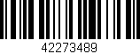 Código de barras (EAN, GTIN, SKU, ISBN): '42273489'