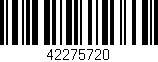 Código de barras (EAN, GTIN, SKU, ISBN): '42275720'