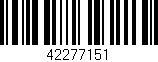 Código de barras (EAN, GTIN, SKU, ISBN): '42277151'