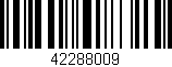 Código de barras (EAN, GTIN, SKU, ISBN): '42288009'