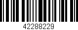 Código de barras (EAN, GTIN, SKU, ISBN): '42288229'