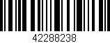 Código de barras (EAN, GTIN, SKU, ISBN): '42288238'