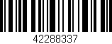 Código de barras (EAN, GTIN, SKU, ISBN): '42288337'