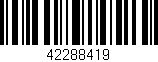 Código de barras (EAN, GTIN, SKU, ISBN): '42288419'