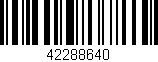 Código de barras (EAN, GTIN, SKU, ISBN): '42288640'