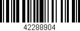 Código de barras (EAN, GTIN, SKU, ISBN): '42288904'