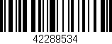 Código de barras (EAN, GTIN, SKU, ISBN): '42289534'