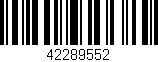 Código de barras (EAN, GTIN, SKU, ISBN): '42289552'