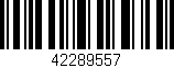 Código de barras (EAN, GTIN, SKU, ISBN): '42289557'