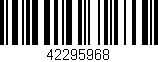 Código de barras (EAN, GTIN, SKU, ISBN): '42295968'
