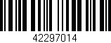 Código de barras (EAN, GTIN, SKU, ISBN): '42297014'