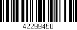 Código de barras (EAN, GTIN, SKU, ISBN): '42299450'