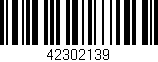 Código de barras (EAN, GTIN, SKU, ISBN): '42302139'