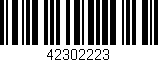 Código de barras (EAN, GTIN, SKU, ISBN): '42302223'