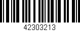 Código de barras (EAN, GTIN, SKU, ISBN): '42303213'
