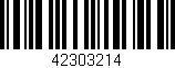 Código de barras (EAN, GTIN, SKU, ISBN): '42303214'
