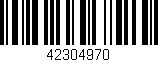 Código de barras (EAN, GTIN, SKU, ISBN): '42304970'