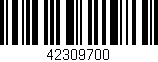 Código de barras (EAN, GTIN, SKU, ISBN): '42309700'