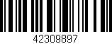 Código de barras (EAN, GTIN, SKU, ISBN): '42309897'