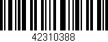 Código de barras (EAN, GTIN, SKU, ISBN): '42310388'