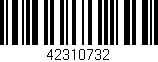 Código de barras (EAN, GTIN, SKU, ISBN): '42310732'