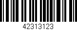 Código de barras (EAN, GTIN, SKU, ISBN): '42313123'