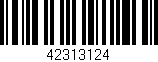 Código de barras (EAN, GTIN, SKU, ISBN): '42313124'