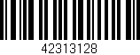 Código de barras (EAN, GTIN, SKU, ISBN): '42313128'