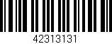 Código de barras (EAN, GTIN, SKU, ISBN): '42313131'