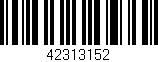 Código de barras (EAN, GTIN, SKU, ISBN): '42313152'