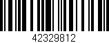 Código de barras (EAN, GTIN, SKU, ISBN): '42329812'